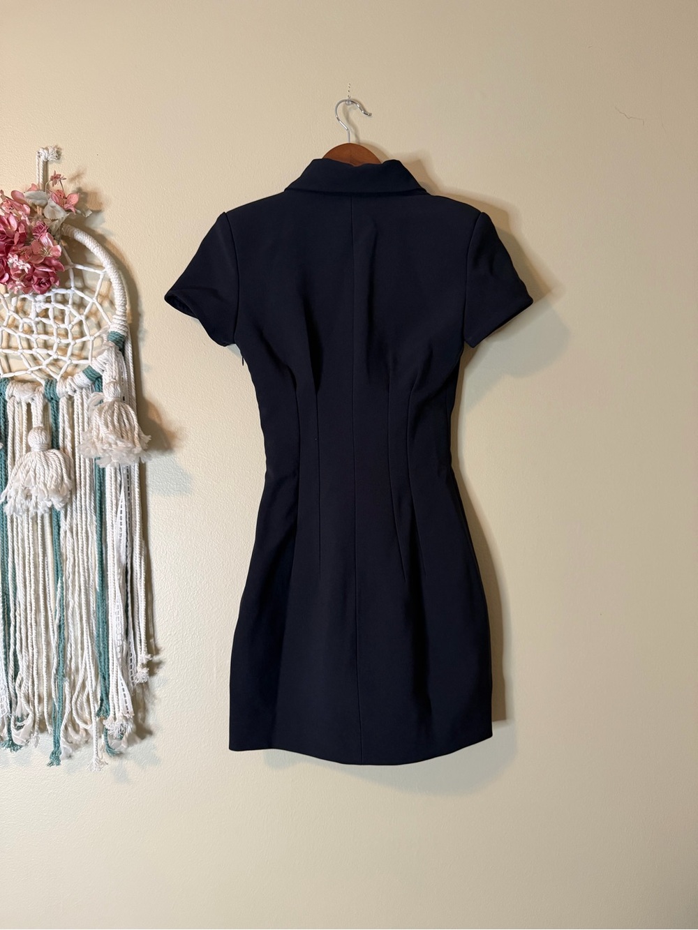 ODD MUSE The Ultimate Muse Collared Mini Dress Navy Blue Size XXS - Picture 4 of 8